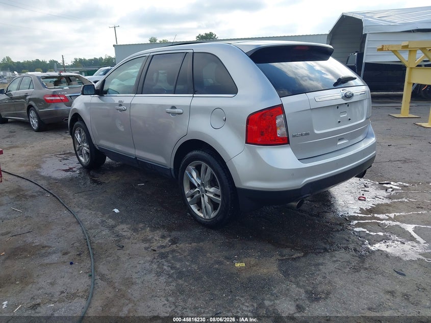 Vin: 2fmdk3kc4dba44040, lot: 46315112, ford edge limited 20133