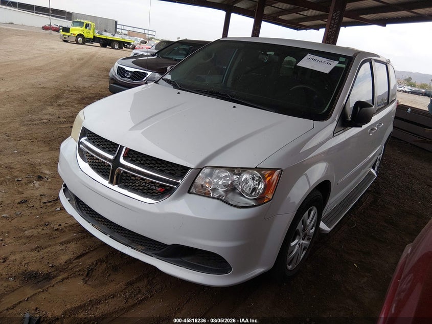 Vin: 2c4rdgbg7gr398838, lot: 46315116, dodge grand caravan se 20162