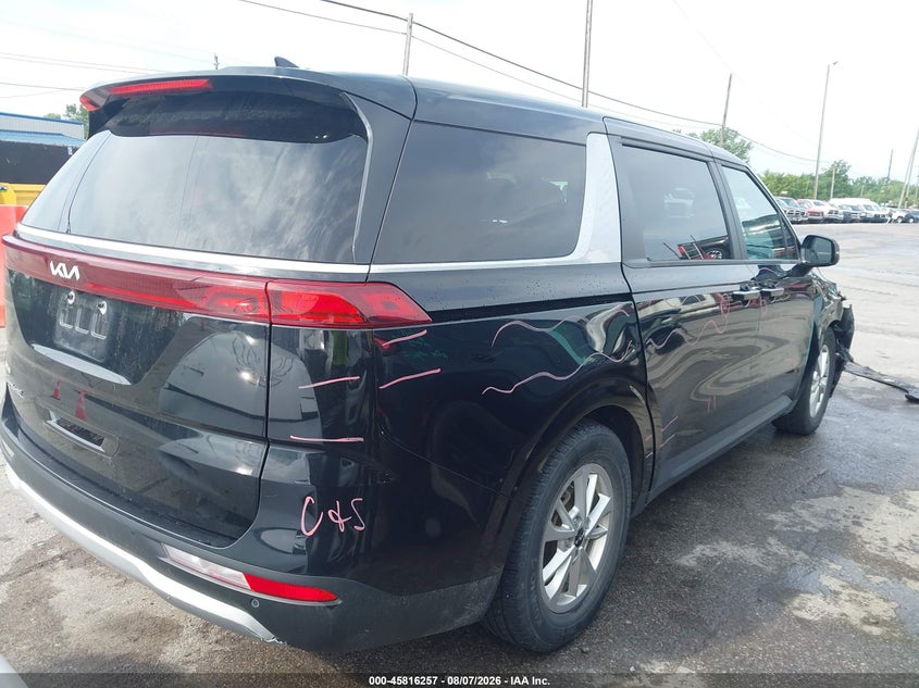 Vin: kndnb4h35n6091633, lot: 46315138, kia carnival mpv lx seat package 20224