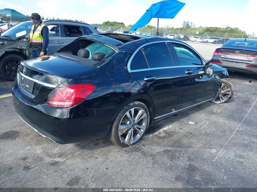 Vin: wddwf4jb6jr412197, lot: 46315144, mercedes-benz c 300 20184