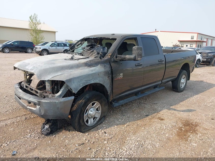 Vin: 3c6ur5hj4jg190472, lot: 46315196, ram 2500 tradesman  4x4 8' box 20182