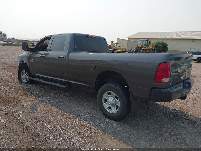 Vin: 3c6ur5hj4jg190472, lot: 46315196, ram 2500 tradesman  4x4 8' box 20183