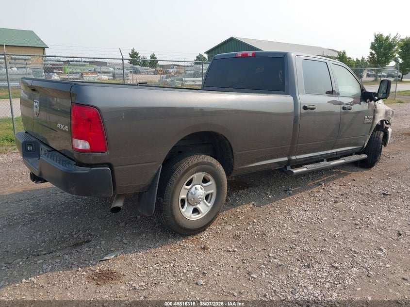 Vin: 3c6ur5hj4jg190472, lot: 46315196, ram 2500 tradesman  4x4 8' box 20184