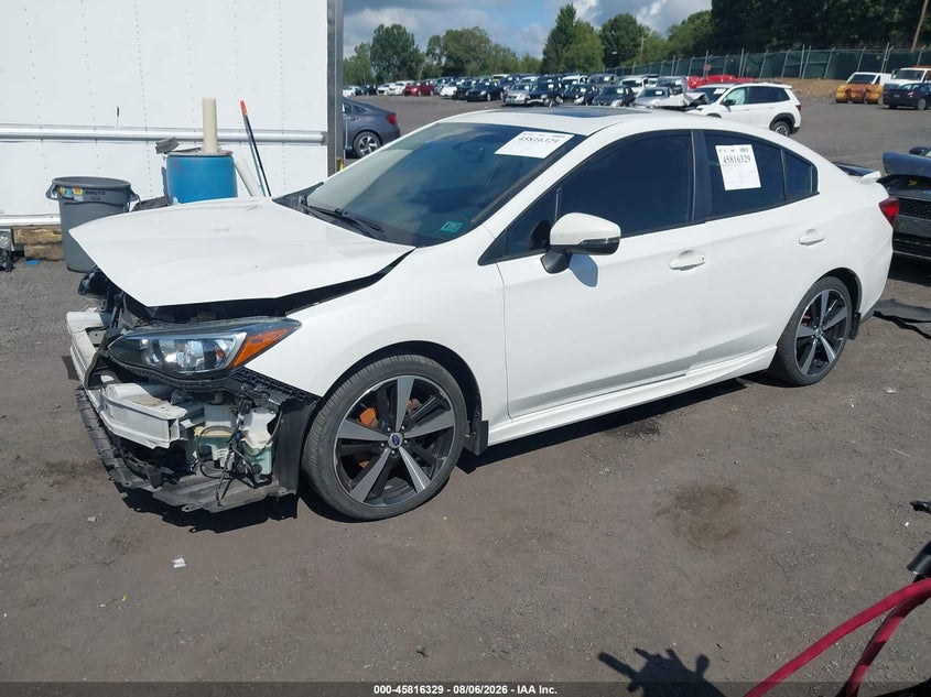 Vin: 4s3gkal6xj3619350, lot: 46315210, subaru impreza 2.0i sport 20182
