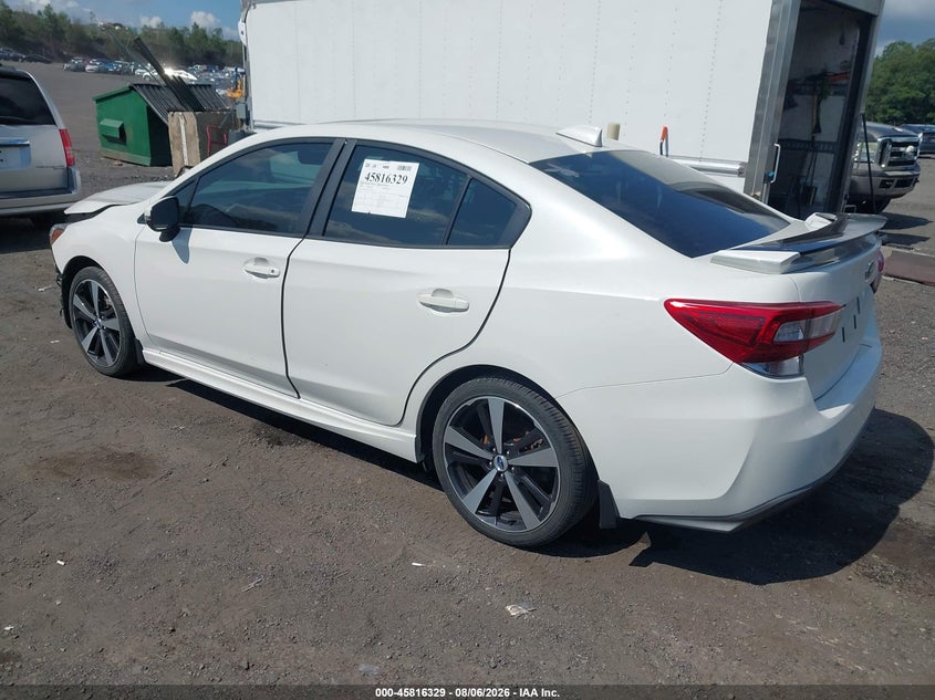 Vin: 4s3gkal6xj3619350, lot: 46315210, subaru impreza 2.0i sport 20183