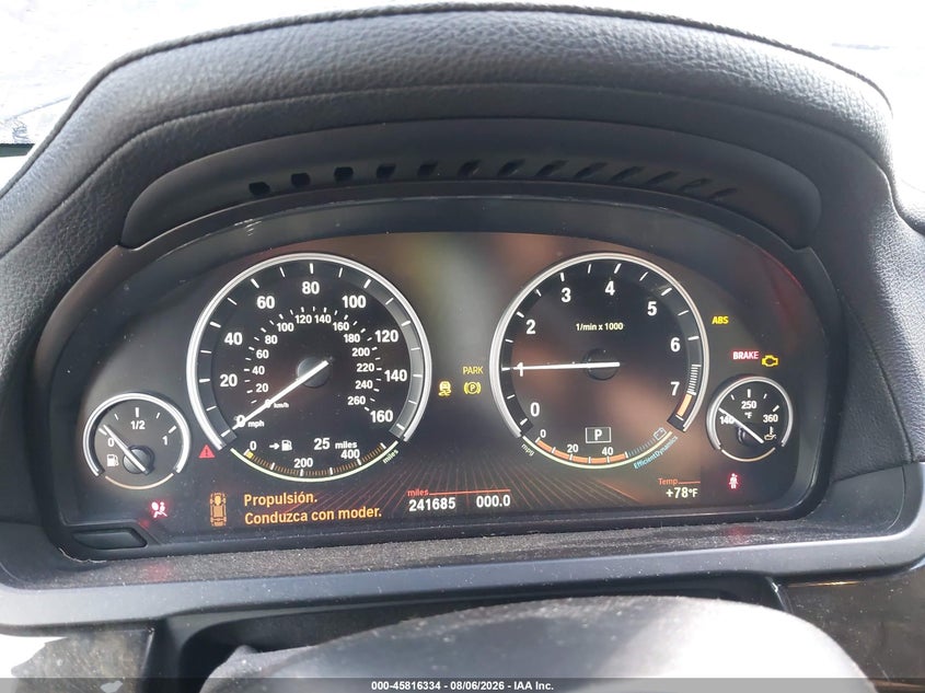 BMW 740I 2012 VIN WBAKA4C59CDS99387