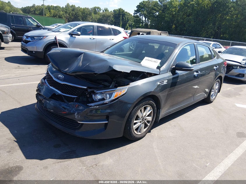 Vin: knagt4l34g5073501, lot: 46315266, kia optima lx 20162