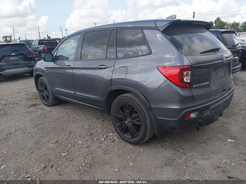 Vin: 5fnyf7h28mb000867, lot: 46315294, honda passport 2wd sport 20213