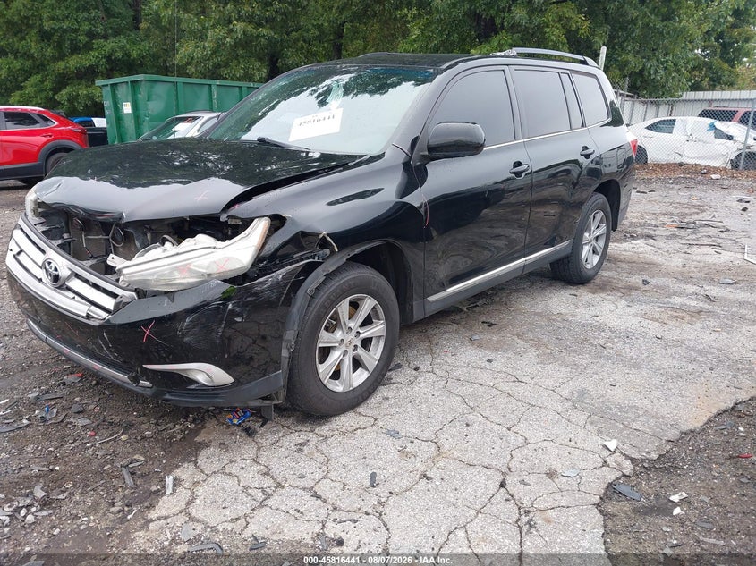 Vin: 5tdzk3eh0cs059794, lot: 46315323, toyota highlander base v6 20122