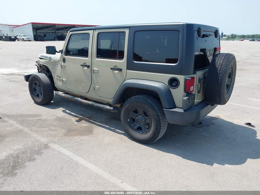 Vin: 1c4bjwdg5jl858385, lot: 46315366, jeep wrangler jk unlimited sport 4x4 20183