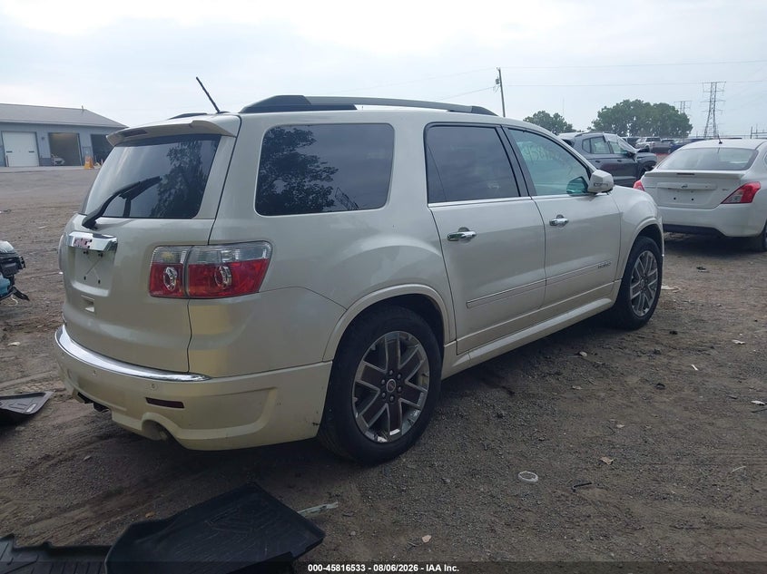 Vin: 1gkkrted9cj233695, lot: 46315414, gmc acadia denali 20124