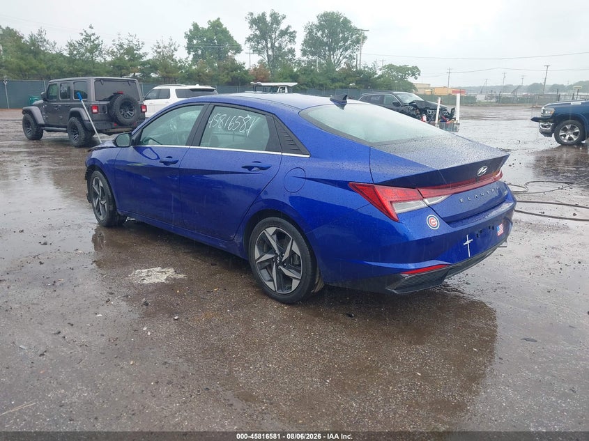2023 HYUNDAI ELANTRA HYBRID auction photo 3