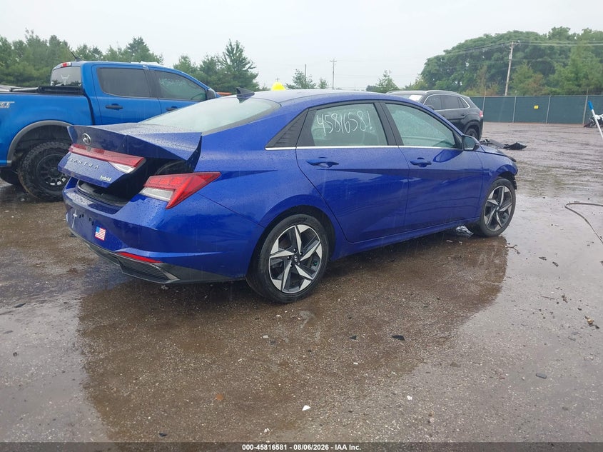 2023 HYUNDAI ELANTRA HYBRID auction photo 4