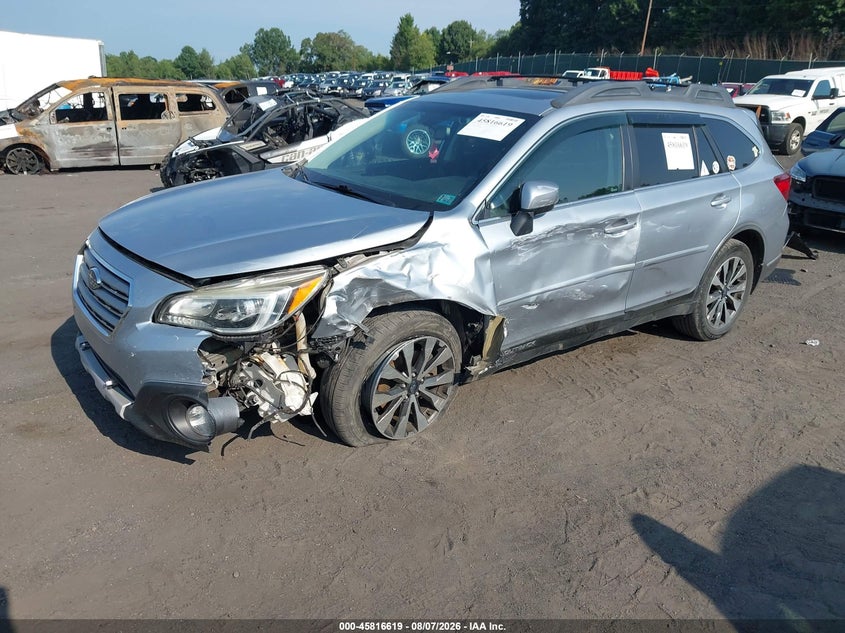 Vin: 4s4bsanc4g3227076, lot: 46315500, subaru outback 2.5i limited 20162