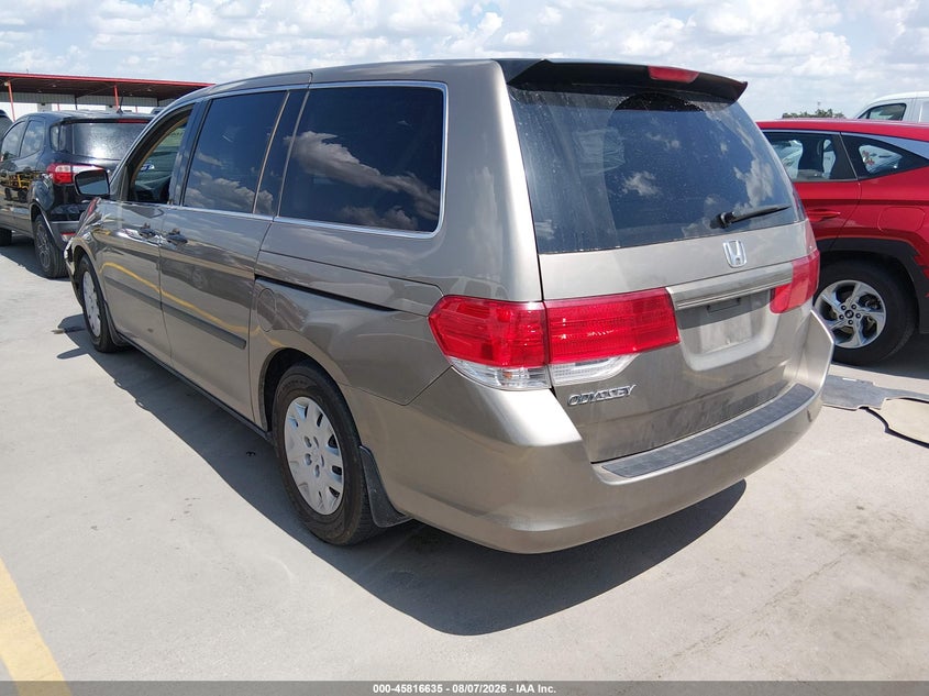 Vin: 5fnrl3h23ab073100, lot: 46315516, honda odyssey lx 20103