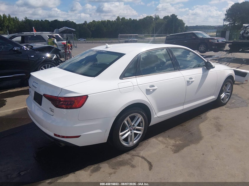 Vin: waugmaf40ha169344, lot: 46315534, audi a4 ultra premium 20174