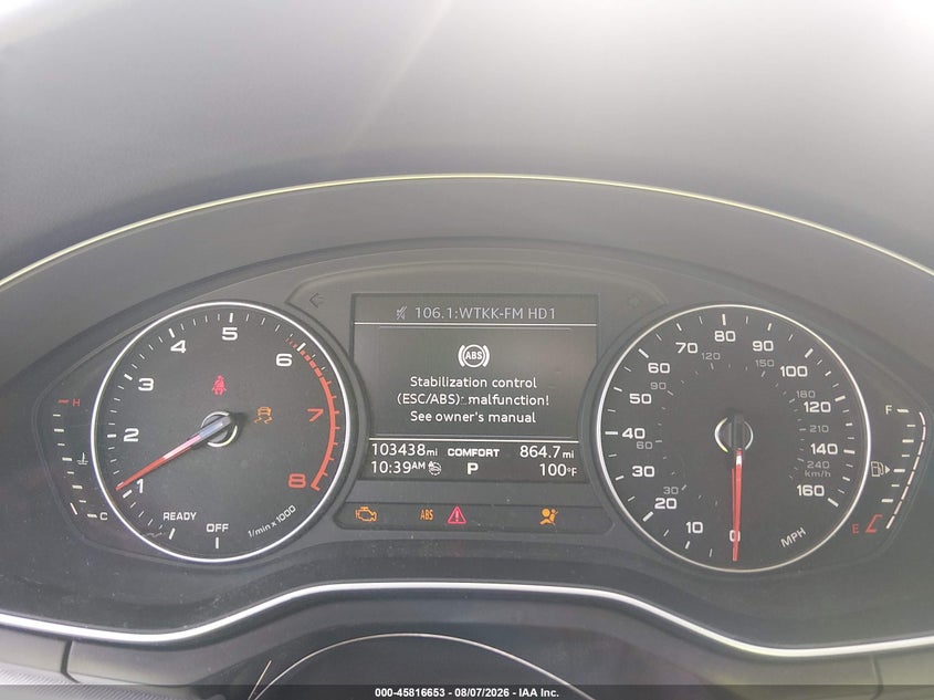 2017 AUDI A4 auction photo 7