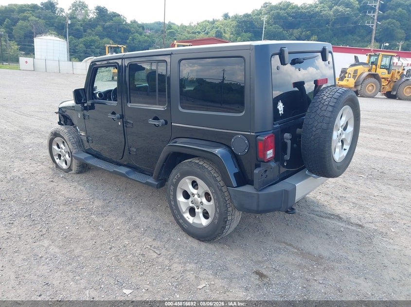Vin: 1c4hjweg4dl684306, lot: 46315573, jeep wrangler unlimited sahara 20133
