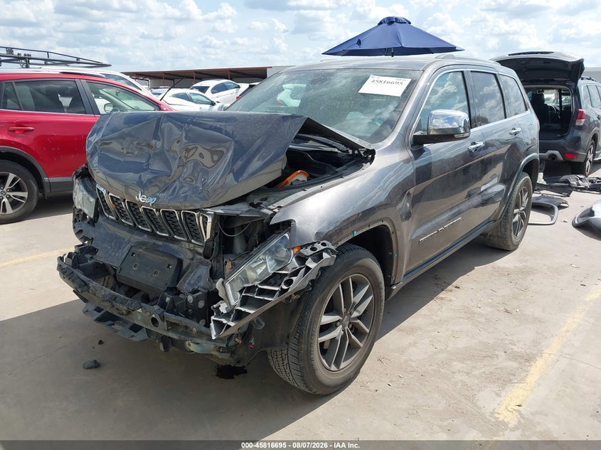 Vin: 1c4rjebg1kc731128, lot: 46315576, jeep grand cherokee limited 4x2 20192