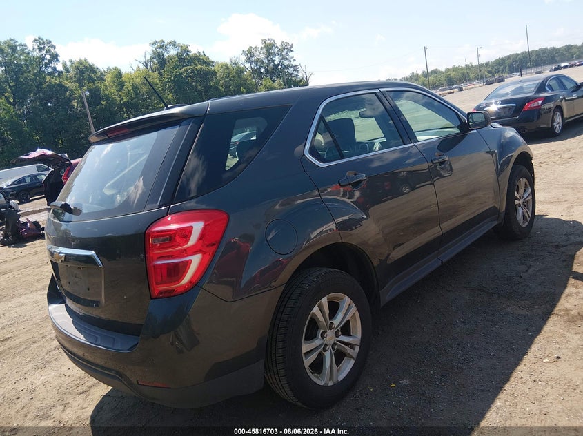 Vin: 2gnalbekxh1537578, lot: 46315584, chevrolet equinox ls 20174