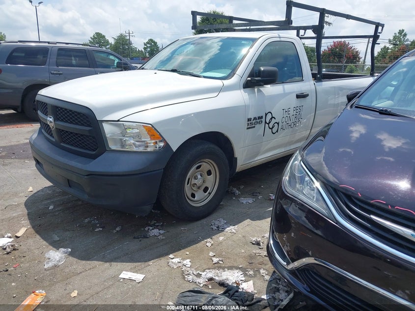 Vin: 3c6jr6dg7kg500991, lot: 46315592, ram 1500 classic tradesman  4x2 8' box 20192