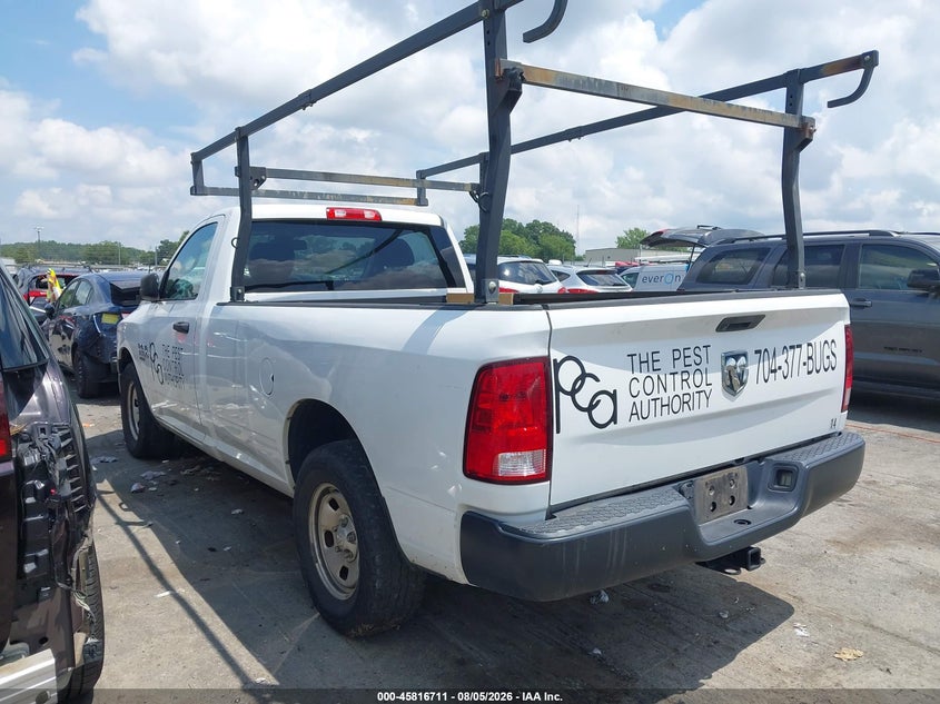 Vin: 3c6jr6dg7kg500991, lot: 46315592, ram 1500 classic tradesman  4x2 8' box 20193