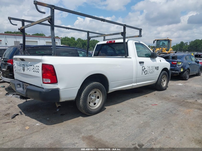 Vin: 3c6jr6dg7kg500991, lot: 46315592, ram 1500 classic tradesman  4x2 8' box 20194