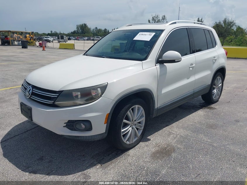 Vin: wvgav7ax9cw532872, lot: 46315611, volkswagen tiguan se 20122