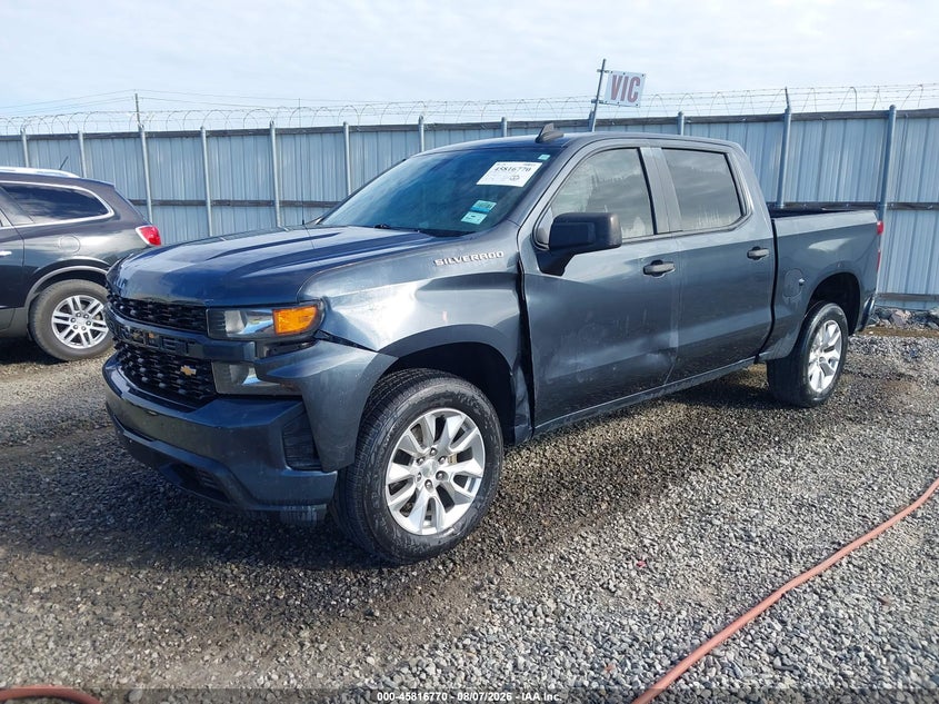 Vin: 1gcpwbek2mz185981, lot: 46315651, chevrolet silverado 1500 2wd  short bed custom 20212
