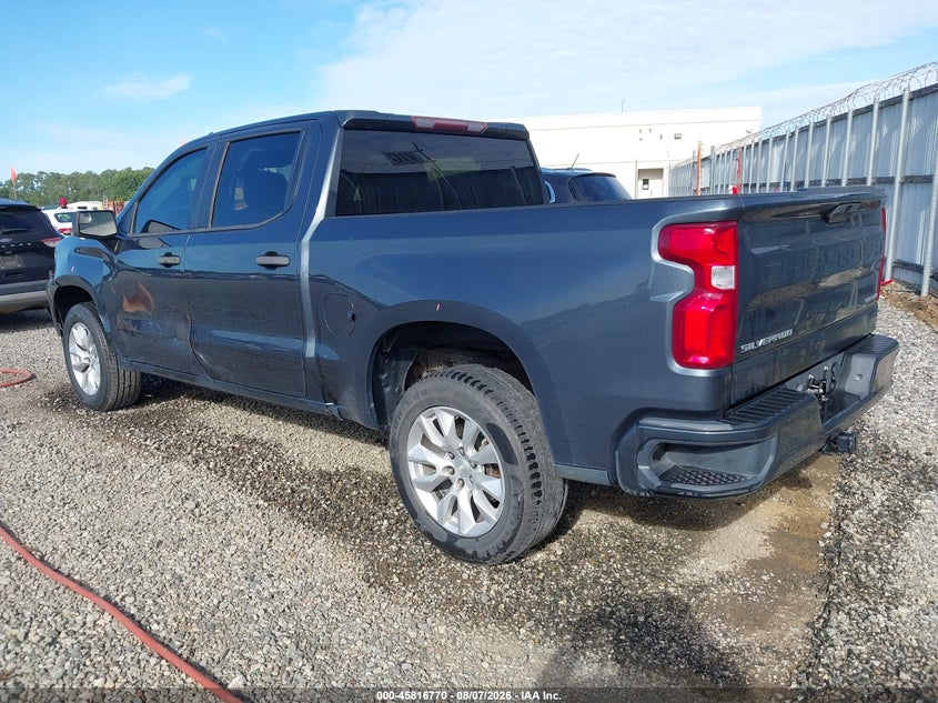 Vin: 1gcpwbek2mz185981, lot: 46315651, chevrolet silverado 1500 2wd  short bed custom 20213
