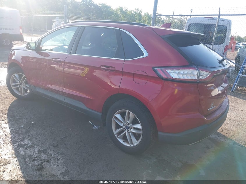 Vin: 2fmtk4j9xfbb71269, lot: 46315656, ford edge sel 20153