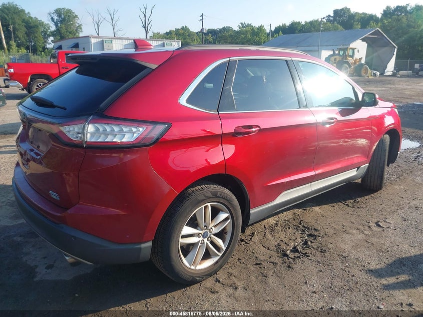 Vin: 2fmtk4j9xfbb71269, lot: 46315656, ford edge sel 20154