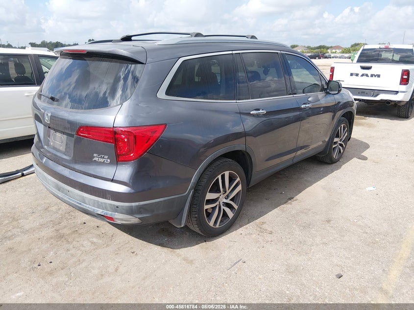 Vin: 5fnyf6h07hb065501, lot: 46315665, honda pilot elite 20174