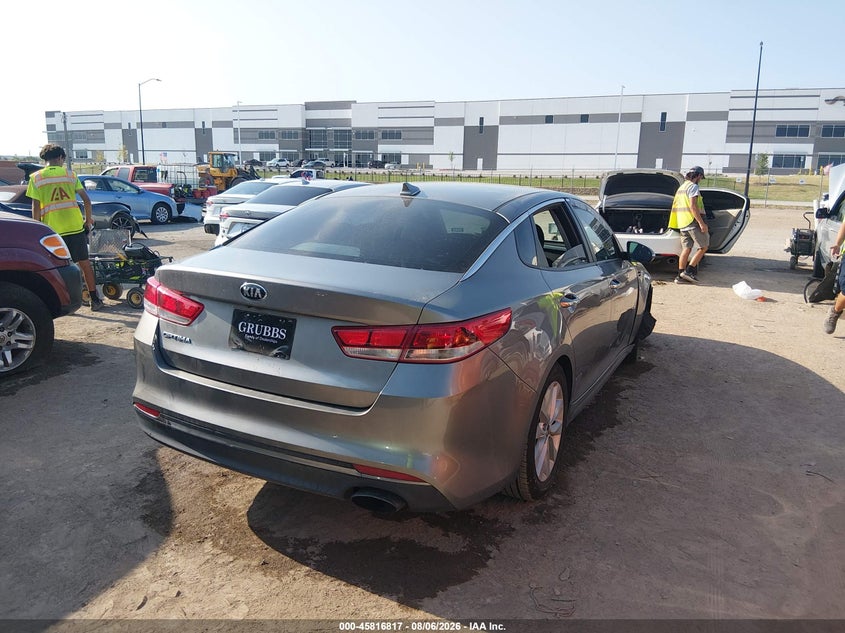 Vin: 5xxgt4l35gg071464, lot: 46315699, kia optima lx 20164