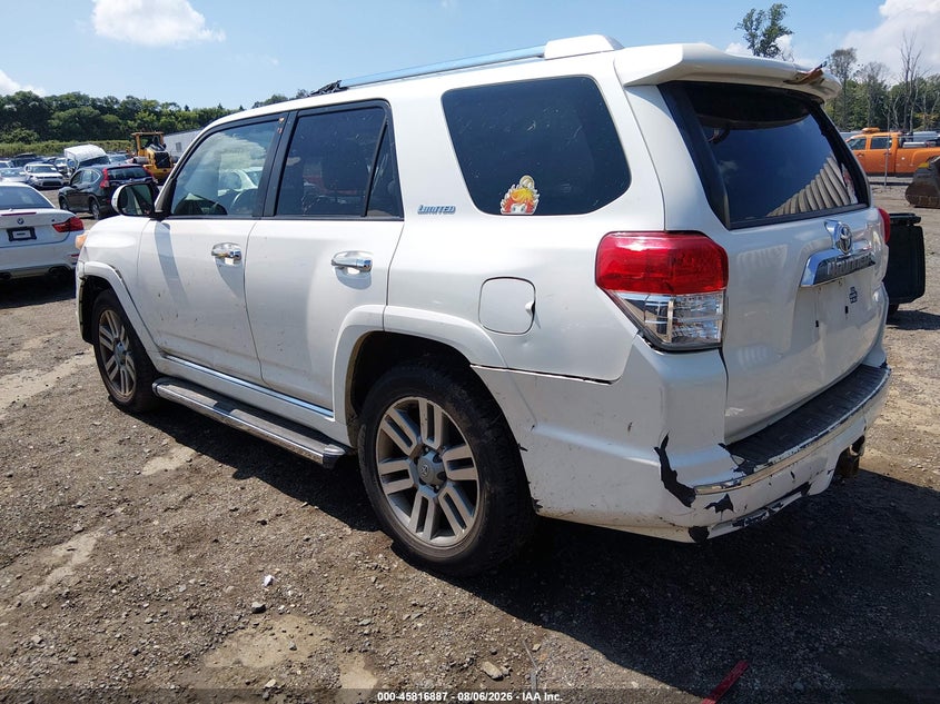 Vin: jtebu5jr7b5039306, lot: 46315768, toyota 4runner limited v6 20113
