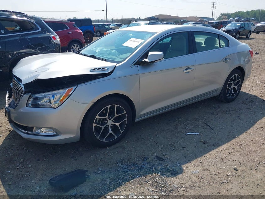 Vin: 1g4g45g30gf280604, lot: 46315781, buick lacrosse sport touring 20162