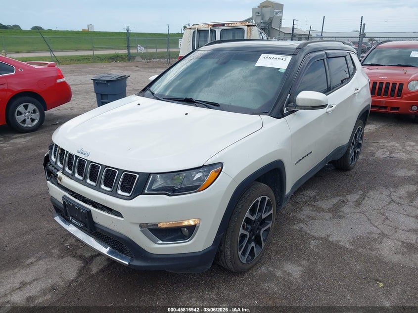 Vin: 3c4njdcb6jt116590, lot: 46315823, jeep compass limited 4x4 20182