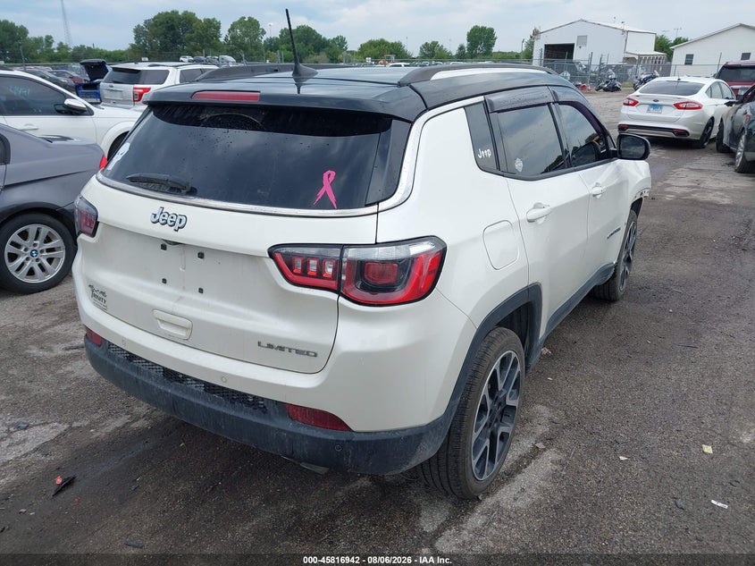 Vin: 3c4njdcb6jt116590, lot: 46315823, jeep compass limited 4x4 20184