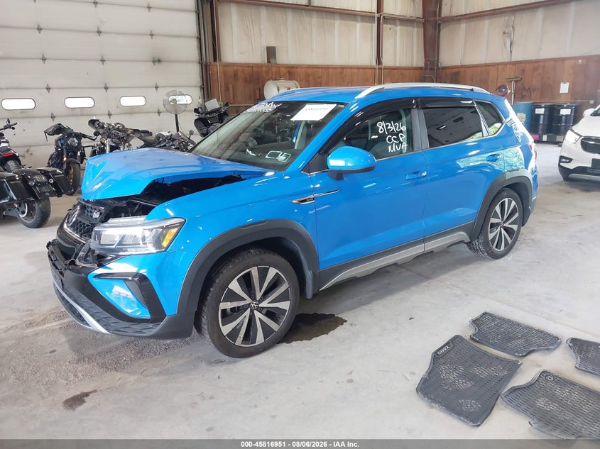 Vin: 3vvsx7b20nm004261, lot: 46315832, volkswagen taos 1.5t se 20222