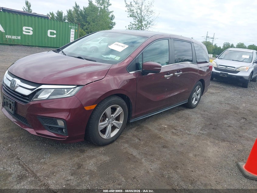 Vin: 5fnrl6h79kb129698, lot: 46315866, honda odyssey ex-l 20192