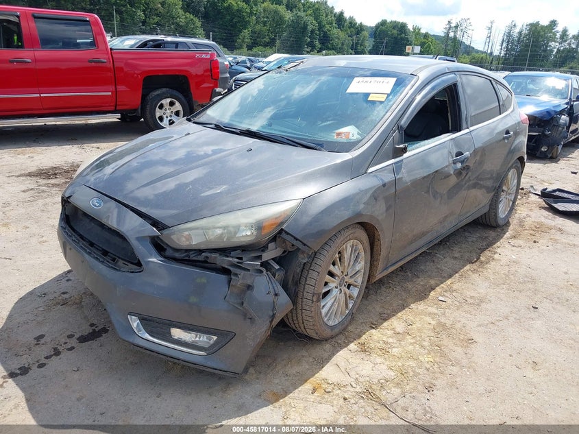 Vin: 1fadp3n29fl226611, lot: 46315894, ford focus titanium 20152