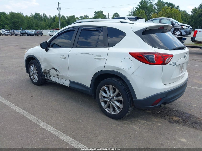 Vin: jm3ke4dy3f0529623, lot: 46315899, mazda cx-5 grand touring 20153