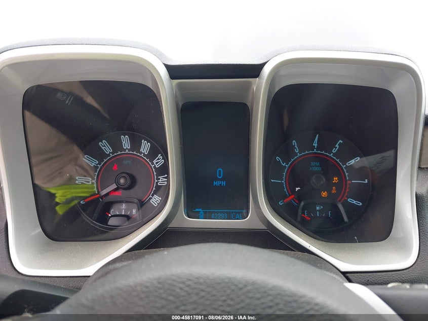 CHEVROLET CAMARO 2010 VIN 2G1FG1EV6A9223739