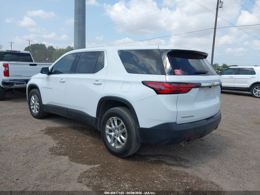 Vin: 1gnerfkw9nj138905, lot: 46316033, chevrolet traverse fwd ls 20223