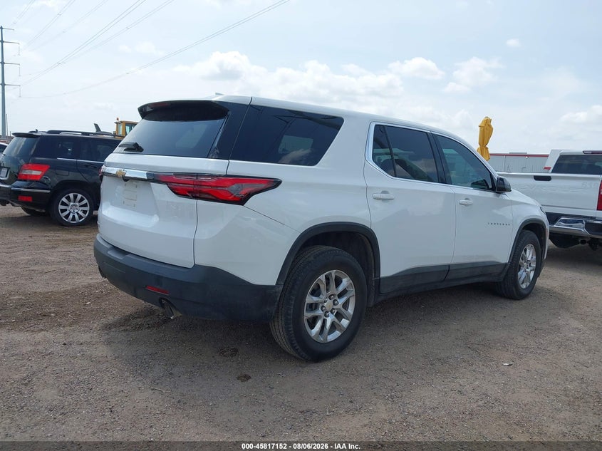 Vin: 1gnerfkw9nj138905, lot: 46316033, chevrolet traverse fwd ls 20224