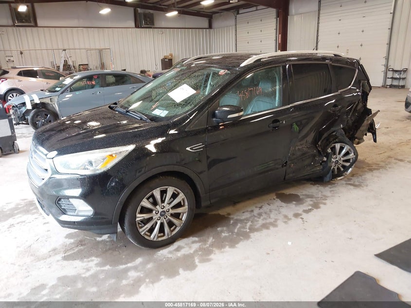 Vin: 1fmcu9j99hua59065, lot: 46316050, ford escape titanium 20172