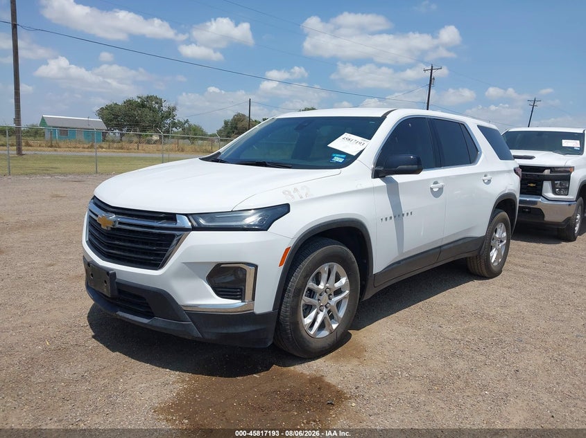 Vin: 1gnerfkw6nj139378, lot: 46316074, chevrolet traverse fwd ls 20222