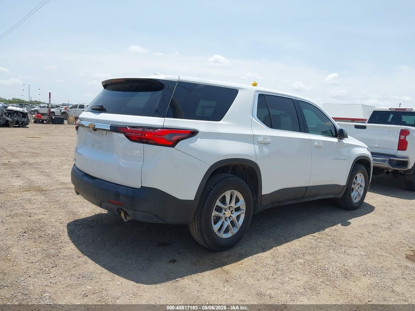 Vin: 1gnerfkw6nj139378, lot: 46316074, chevrolet traverse fwd ls 20224