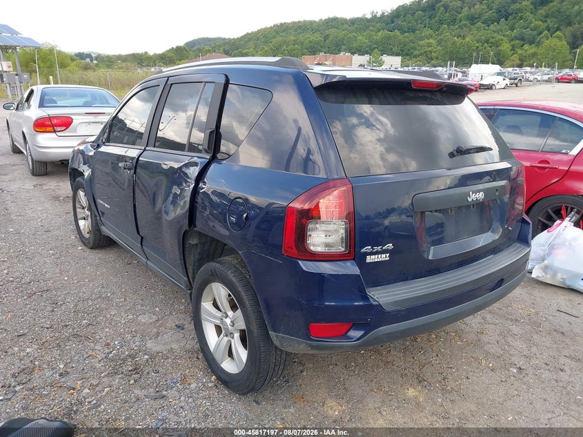 Vin: 1c4njdbb0ed602079, lot: 46316078, jeep compass sport 20143