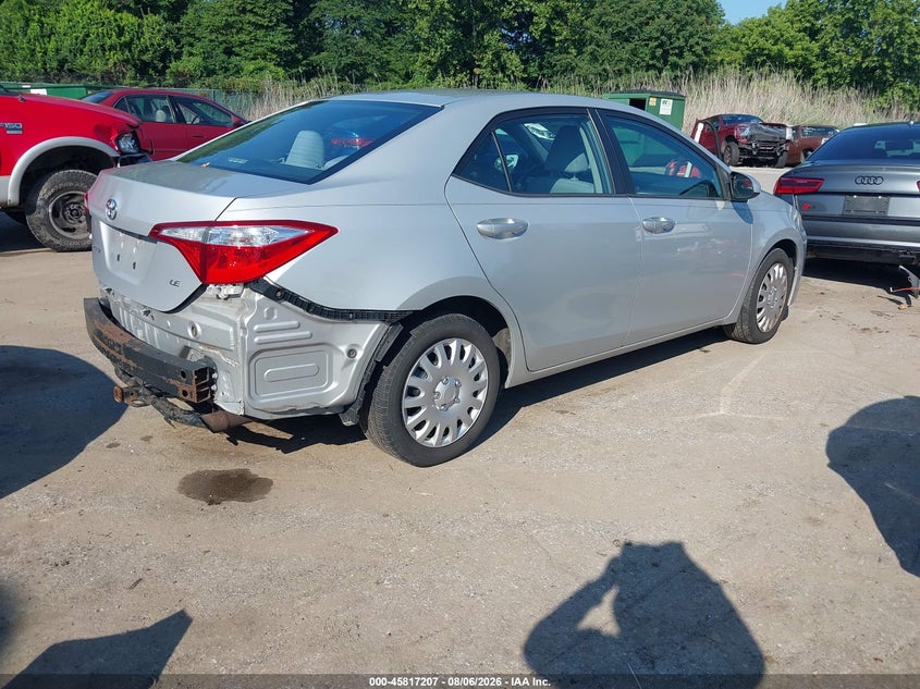 Vin: 2t1burhe3ec181156, lot: 46316088, toyota corolla le 20144